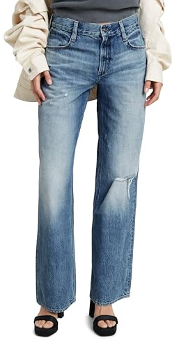 G-STAR Femme Jean Judee Loose Low Waist, Bleu (faded denali blue destroyed D22889-D536-G565), 26W / 32L