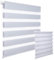 WOLTU 2 Stück Doppelrollo Klemmfix ohne Bohren Duo Rollo Klemmrollo für Fenster mit Klemmträger, Fensterrollo Lichtdurchlässig & Verdunkelnd Wandmontage, Grau 90x220 cm (Stoffbreite 86 cm)