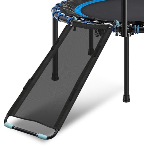 Herrselsam Échelle de trampoline de 150 cm - Toboggan pour trampoline de jardin - Accessoire de trampoline universel pour enfants - Charge maximale : 100 kg - Facile à utiliser