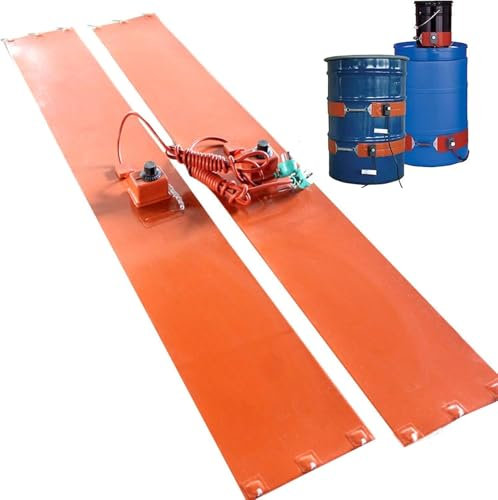 Silicone Heater Pad for Barrel, Home Brew Heat Belt with Adjustable Power Output, Heating Belt 220V Multi-Purpose Heater Pipe Conditioner Wine Beer Brew Heating Belt,860x200mm