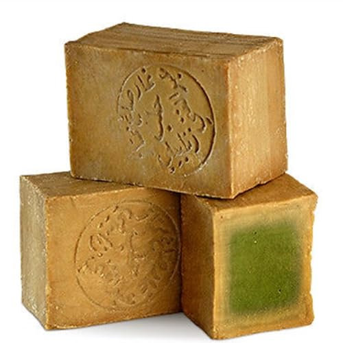 d'moRe -Zertifiziert Klassik Aleppo Seife 50% Lorbeeröl | 50% Olivenöl | 6 Jahre gereift | Duschseife | Haarseife| (2 Stück Aleppo Seife 50% Lorbeeröl | 50% Olivenöl)