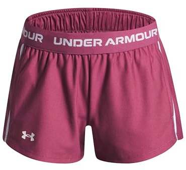 Under Armour Mädchen G Tech Play Up Shorts, Fuchsia Dusk/Fuchsia Dusk/White, 14 Jahre EU