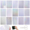 URHRHU 30 Blatt Hologrammfolie A4 Holographische Aufkleber Transparent Holografische Sticker Folie, Klare Vinyl Holografische Folien Selbstklebend mit 1 Schere für DIY Handwerk Dekoration (15 Styles)