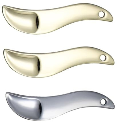 GRADENEVE 3stücke Augencreme-schaufel Aus Zinklegierung Makeup-pick-stick Gesichtscreme-löffel Für Lotion Und Creme Tragbar Und Robust