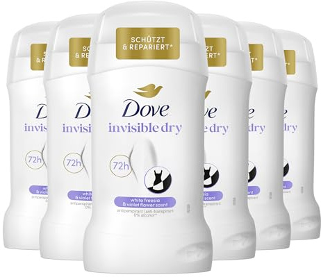 Dove Advanced Care Anti Transpirant Deo Stick Invisible Dry Deodorant mit 72 Stunden Schutz hinterlässt keine sichtbaren weißen Flecken auf der Kleidung 50 ml