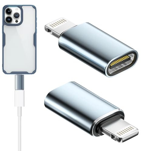 Audio Lightning to USB C Adapter Charger Jack Converter, USBC to Lightning Adapter, USB C to Iphone Adapter, Type C Female Lightning Male Cable Adaptor for IPhone for IPad for Apple Devices Data Cord