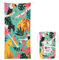 Dock & Bay Strandhandtuch - Schnell trocknende Mikrofaser, ohne Sand - Kompakt, Leicht - 100% recycelt - Inklusive Beutel - Doing Our Bit - Wild Things, Large (160x90cm, 63x35)