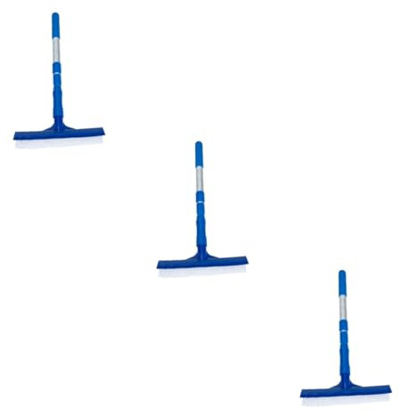 3 Juegos Cepillo De Limpieza De Piscina Limpiador De Cepillos Hinchables para Piscinas Equipo Filtros Ducha Kit De Piscina Palo Largo De Piscina Práctico Cepillo De Baño Blue Abs Happyyami