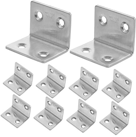 PartyKindom Dekorative Regalhalterung Drahtregalhalterung 10-teilige Metallhalterung Rechtwinklige Halterung L-halterungen Wandhalterungsregal