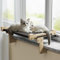 Eukue Cat Hammock Window Seats, Cat Window Lounger for Cats with Solid Wood and Metal, Sturdy Window Sill Cats, Cat Lounger Window, Cat Hanging Bed Window (up to 30 kg)