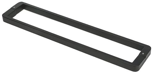 LKYLGYU Rechteckiger Türgriff, doppelseitiger Schwingtürgriff aus Edelstahl 304, Haltegriff für Duschglastüren/Schiebetüren im Scheunenstil, 1 x 2 cm (Farbe:Silber, Größe:40 cm) (Si
