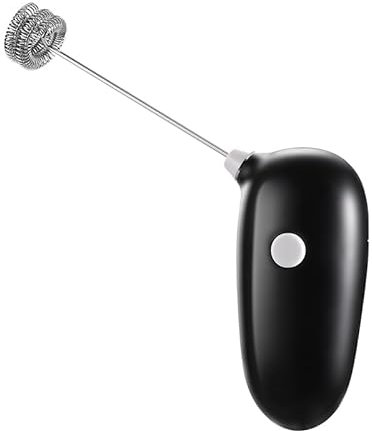 Espumador de leche eléctrico - Mini batidor de acero inoxidable, espuma rápida y cremosa en segundos - Perfecto para matcha, capuchino y latte - Compacto y ligero - Funciona con pilas AA