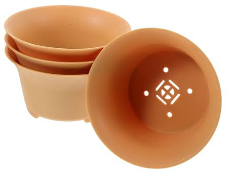 TOYANDONA 4pièces Lot de Pots De Fleurs Intérieur Jardinières pour Et Cactus Pots Creux pour Plantes