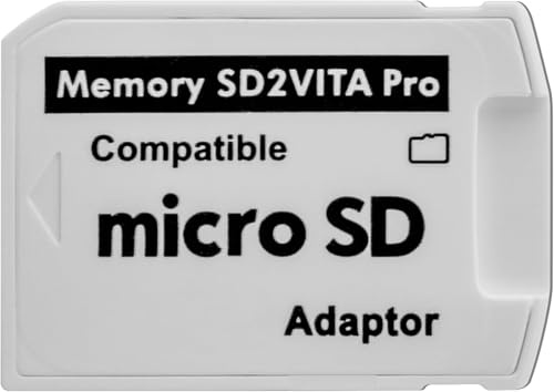 Ultimate Version SD2Vita 5.0 Memory Card Adapter – PSVSD Micro SD Adapter Converter for Sony PS Vita 1000/2000, Easy Storage Expansion Card Reader, SD2Vita Game Accessories for PlayStation Vita