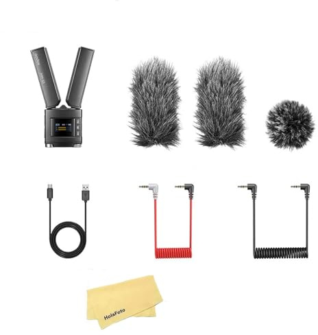 GODOX IVM-S3 Stereo On-Camera Microphone,180° Sound Pickup,for 15h Working Time,Support Memory Card for Interviews,Musical Performances,Multi-Person Filming
