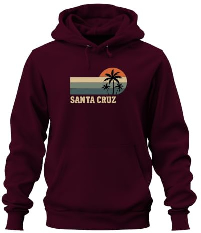 Printera California Palmen Sonnenuntergang Hoodie Kapuzenpullover