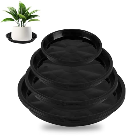 20 Stück Blumentopf Untersetzer, 14/16/18/20cm Rund Pflanzen Untersetzer | Kunststoff Unterteller Blumentopf Blumenuntersetzer, Für Garten & Balkon, Pflanzenuntersetzer, Verschiedene Größen