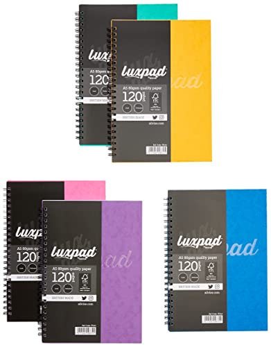 Silvine Pra5 Notizbuch, FSC-Doppeldraht, perforiert, liniert, 75 g/m², A5, 10 Stück