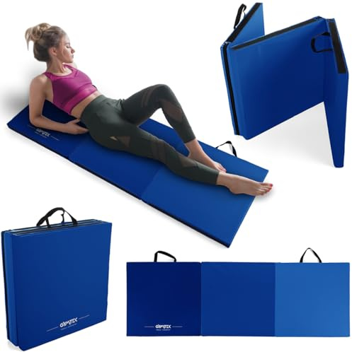 Klappbare Turnmatte 180x60x5cm – Weichbodenmatte - Matratze Trainieren – Trainingsmatte – Gymnastikmatte - Dreifach Faltbare - 3 Teile - Gymnastikmatte für Zuhause