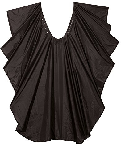 Comair 3040255 Umhang Duo Druckknopf plus Band, 178 x 138 cm, schwarz
