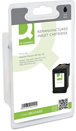 Q-Connect HP 301XL Remanufactured Inkjet Cartridge High Yield CH563EE - Black