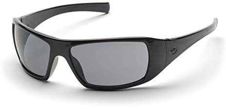 PYRAMEX SB5620DT Goliath Safety Sunglasses with Gray Anti-Fog Lens, Black Safety