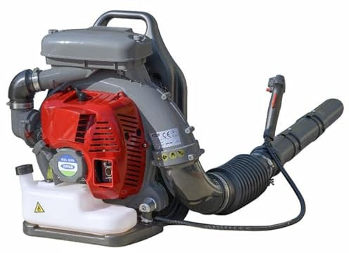 AMA Soffiatore a Spalla KBL 800 da 80 CC – Potente e Confortevole per Pulizia di Giardini e Aree Esterne, Motore 2 Tempi, Colore Arancio/Grigio/Nero, Conforme Normative Europee