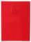 Clairefontaine 72213C - Heftumschlag / Heftschoner / Hefthülle Calligraphe mit Feinkörnung und Diamantmotiven, DIN A4 21x29,7 cm, Etikettenhalter, aus PVC blickdicht und strapazierfähig, Rot, 1 Stück