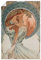 ARTLAND Wanddeko Poster & Kunstdrucke Wandposter 40x60 cm Frau Kleid Ornamente Vier Künste Die Poesie 1898 Jugendstil Alfons Mucha T7GC