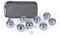 Hillington 8 Piece Chrome Plated Steel Boules Set in Nylon Zip Carry Case Traditional French Engraved Pétanque Bowls Fun Rust Proof Garden Game Set For All Ages and Skills
