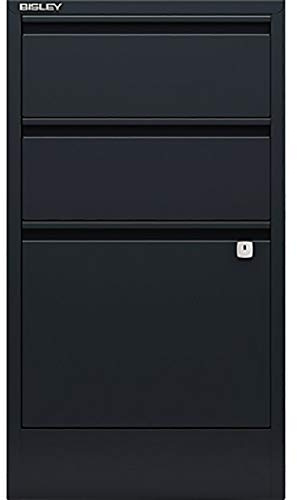 Bisley Home Filer, 2 Universal-, 1 HR-Schublade, Metall, 634 Anthrazit, 40 x 41.3 x 67.2 cm