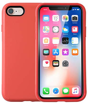 KMP Sporty Schutzhülle für iPhone 8 Plus Watermelon Red