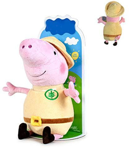 Peppa Pig - Peluche George der Entdecker in Blister 10,62/27cm Qualität super Soft