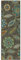 Maples Rugs Reggie Läufer mit Blumenmuster, rutschfest, waschbar, für Flur, Eingangsteppich, 40 x 15 cm, Mehrfarbig