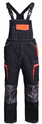 BLOMDE Engelbert Strauss Arbeitshose Der Arbeit Bib Und Klammer Insgesamt Mit Taschen Schreiner Insgesamt Arbeitshosen Männer-Black_XXXL