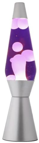 I-TOTAL - Lampe à Lave Magma & Glitter (Mauve/Rose)