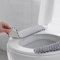 Hilai Bathroom Warmer Toilet Seat Cover Pads,Thick Warm Self Adhesive Toilet Seat Cushion for Winter Portable Washable and Reusable cushion Lid Covers 1pair Grey