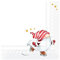 IHR Ideal Home Range - Servietten Weihnachten NIELS auf dem Eis red Eislaufen Weihnachten Zwerg 20 St. Lunch-Servietten 33 cm x 33 cm
