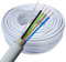 NYM-J 5x1,5mm² Kabel 10m | Feuchtraumkabel für 300V/500V | Elektrokabel 3-Adrig mit PVC Mantel | Ø1,5mm² Stromkabel für Elektroinstallation in Weiß/Grau | Kabellänge am Stück