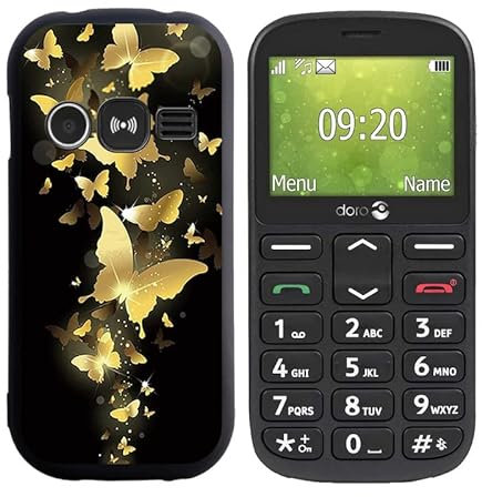 HGJTF Case for Doro 1360 (2.40 inches), Ultra Thin Case Black Soft Silicone Anti-Scratch Protective Case, TPU Bumper Cover Mobile Phone Case for Doro 1360 - WMA30