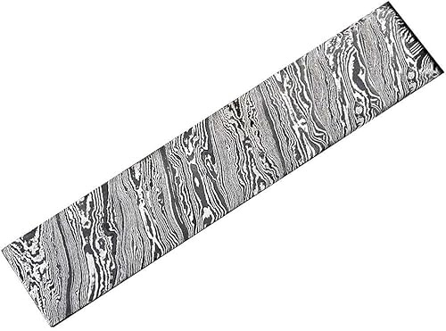 Generisch Damast Platte, Damaszener Stahl, Damascus Billet. NEUE Torsion Muster. 600EA