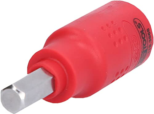 KS Tools 118.3868 3/8 Isolierte Bit-Stecknuss Innensechskant, 8mm, 60mm lang