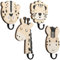 4 Stück Safari-Tier-Wandhaken, dekorative Wandhaken, Kinder-Wandhaken, dekorative Holz-Dschungel-Tier-Wandhaken, Tier-Kinderzimmer-Haken, Holz-Giraffe, Schlafzimmer, Heimdekoration