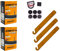 2X Fahrrad-Schlauch Continental MTB 29 Zoll 57-622 (29x2.25) Sclaverand-Ventil 42mm +3X Conti Reifenheber +pneugo! Reparatur-Kit
