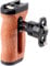 Foto4easy Camera Wooden Side Handle with Quick Release Rosette Mount for DSLR Camera Cage