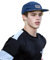 Clakllie 5 Panel Baseball Cap Denim Basecap Vintage Sonnenhut Outdoor Baseballkappe Flat Brim Cap Flat Peak Trucker Cap,Dark Blue