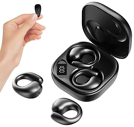 Ohrclip Luftleitung Knochenschall Kopfhörer Bluetooth kabellos Open Ear Kopfhörer Wireless Ear Clip Bone Conduction Headphones Clip on Sportkopfhörer offene Ohrhörer drahtlos zum Laufen Radfahren Gym
