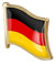 Deutschland Flagge Pin Anstecknadel Metall Anstecknadel Brosche Flagge von Deutschland Metall Anstecknadel Nationale Abzeichen