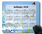 YENDOSTEEN Mauspad 2024 Kalender mit Feiertagen,Oberflächenhintergrund-Texturlicht 2024 Kalender Horizontale Version Natur Gaming Mauspad