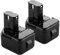 AONNOUS Lot de 2 batteries NiCd 12 V 2,0 Ah compatibles avec perceuse sans fil Hitachi EB1212S EB1214S EB1220BL EB1222HL EB1226HL EB1230R EB1233X WR12DMR CD4D